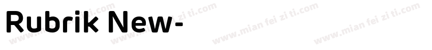 Rubrik New字体转换